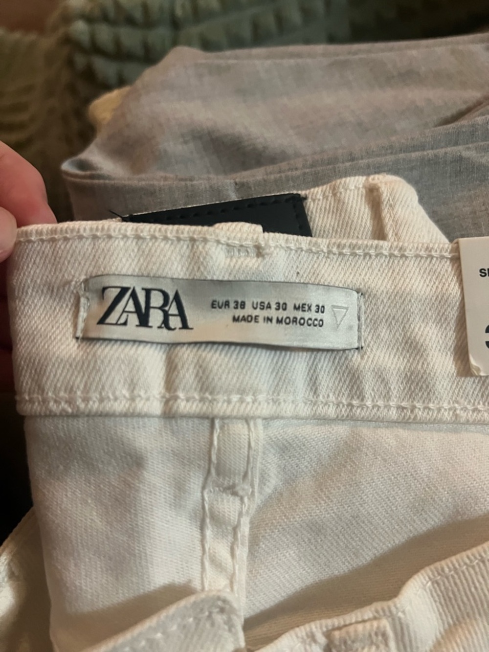 ZARA White Denim Skinny Fit Jeans - Classic White